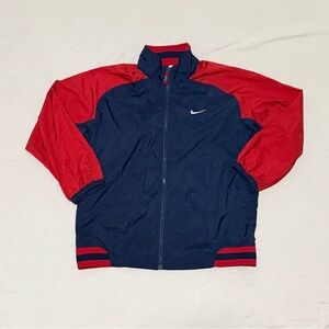 Vintage 90s Nike Men's Red and Blue Jacket
